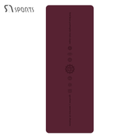 Tapis de yoga de luxe en caoutchouc PU extra épais 5 mm, haute qualité, écologique, antidérapant, avec logo personnalisé et couleur privée pour usage domestique et en salle de sport