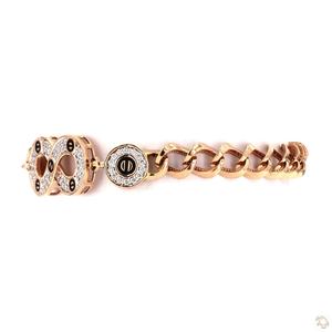 Bracelet moderne en or, argent et or rose avec diamants pour femme – Bijou tennis élégant et léger, accessoire de mode haut de gamme - Product Image 1