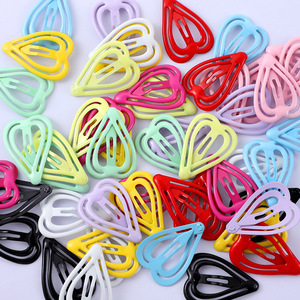 Clip à franges en forme de cœur de couleur bonbon, 5,5 cm, en résine plastique, pour femmes, usage quotidien - Product Image 2