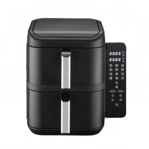 Friteuse à air électrique double panier 11L 2026 avec contrôle numérique et minuterie 0-60 min 200W ° Contrôle de température C, revêtement PTFE, sans huile, 2800W - Product Image 5
