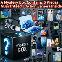 Guaranteed Action Camera Inside Mystery Box Electronics Gift With Random Smartphone 5G Phone Tablet Laptop Watch Earphone Gadget