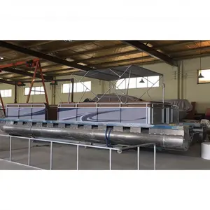 9M alloy tourist pontoon boat for transport and ferry