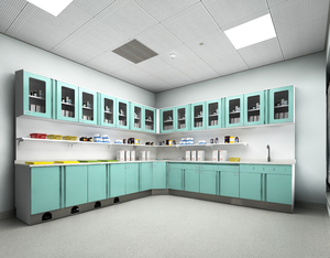 Tavolo di smaltimento medico in acciaio inox moderno Cabinet ospedale clinica Sterile elettrolitico in acciaio trattamento sala in metallo - Product Image 3