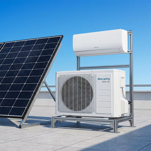 Best Seller 12000 BTU Solar Powered Air Conditioner DC 48V Off-Grid No Inverter Required Smart AC CE