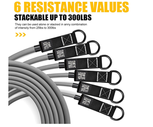 Bandes de résistance personnalisées, polyvalentes, efficaces et robustes avec poignées pour l'entraînement - Product Image 3