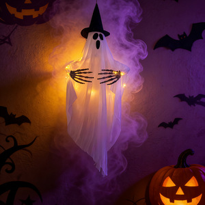 Innovador Sombrero Luminoso de Mago para Halloween, Colgante de Fantasma, Decoración para Exteriores, Adorno para Escenas - Product Image 6