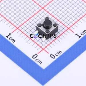 TSC015B03826A02 Tactile Switch SMD-4P,4.5x4.5mm Switch Round Button 2.6N Vertical Mount 4.5mm - Product Image 1