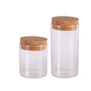 Fashionable Glass Storage Jar Tea Preservation Bottle for Kitchen Seasoning and Food Storage for Back to School