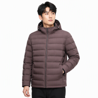 Veste à capuche pour homme en duvet de canard blanc 90 %, réversible, tissu ultra doux et agréable pour la peau, vêtements d'extérieur pour le sport, le travail et l'hiver