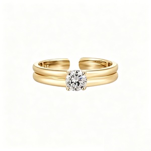 แหวนเพชรเพาะเลี้ยงในห้องปฏิบัติการที่ได้รับการรับรองจาก IGI ทอง 14k ทรงกลม สำหรับงานหมั้นและงานแต่งงาน เครื่องประดับชั้นดี - Product Image 2