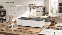 Découpeuse laser CO2 Genesis C 60W, modèle de bureau fermé, gravure, mise au point automatique, caméra 4K, bois, acrylique, MDF pour cadeaux personnalisés