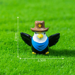 Figuras de águila calva de resina hechas a mano, lindas y al por mayor, para decoración de jardines de hadas, decoración de escritorio de oficina en casa, regalo para niños - Product Image 6