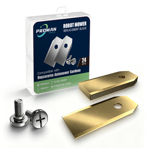 Lames de tondeuse robotisée extra longues 43x18x0.75mm compatibles avec Automower, Gardena, Segway Navimow, Flymo. - Product Image 6