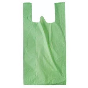 Bolsa de plástico de compras biodegradable compostable ecológica 100% reutilizable duradera hecha de almidón de maíz reciclable - Product Image 2