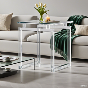 Trọng Lượng Nhẹ Hiện Đại Acrylic Vuông Bên Bảng Rõ Ràng Tối Giản Phòng Khách End Bảng Đồ Nội Thất Nhà Trang Trí Nội Thất Mảnh - Product Image 2