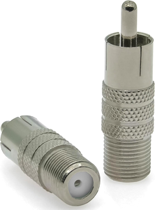 F Female to <strong>RCA</strong> Male <strong>Coaxial</strong> Audio Adapter CCTV Connector - Product Image 2