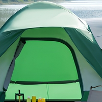 Tente de camping arrière pour voiture familiale, 6-8 personnes, imperméable, trois saisons, abri pliable portable, polyester double couche