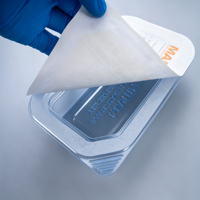 Couverture en Tyvek Dupont, découpée sur mesure pour barquettes blister médicales