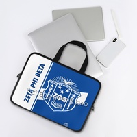 ZPB Zeta Phi Beta Laptop Çantası Sorority Tema Ofis Taşınabilir Çok Boyutlu Laptop Çantası İş Ofis Malzemeleri Özel Toptan Satış