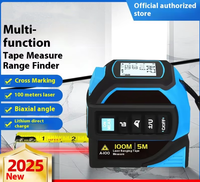 Professionnel 3 en 1 Laser ruban à mesurer intelligent ruban à mesurer Laser numérique ruban à mesurer Distance mètre Bule 5M règle 80M mesure Laser