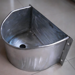 New Condition NBS Model 6101A Hot-Dip Galvanized Steel <strong>Horse</strong> <strong>Feed</strong> <strong>Bins</strong> for Farm Use 350x250x250mm 7.5kg - Product Image 1