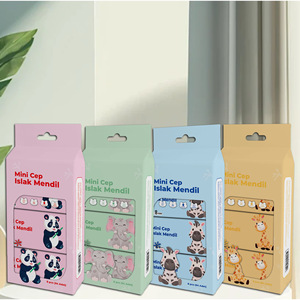 Mini lingettes humides Cep 8 pièces, lingettes pour bébé pour le nettoyage et les soins - Product Image 1
