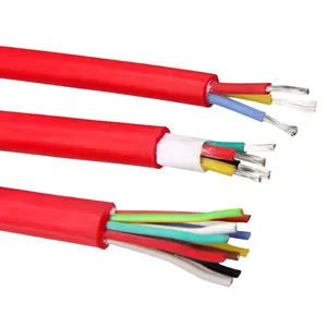 Caoutchouc de silicone robuste YGC 2 3 4 conducteurs Câble en silicone 0.5 0.75 1 1.5 2.5 4 câble carré résistant à la chaleur