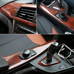 Vinilo Adhesivo con Diseño de Madera Brillante de 30*100cm, <span class=keywords><strong>Película</strong></span> Autoadhesiva para Interiores de Automóviles, Accesorios para Automóviles, Adhesivos para Automóviles Color Granate - Product Image 6