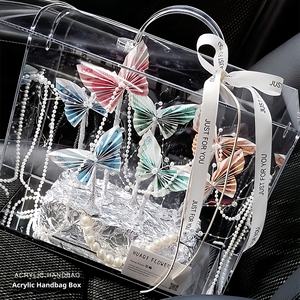 塑料环保手工方形便携式花盒Ins鲜花丰富花束材料花店用品结婚礼物 - Product Image 3