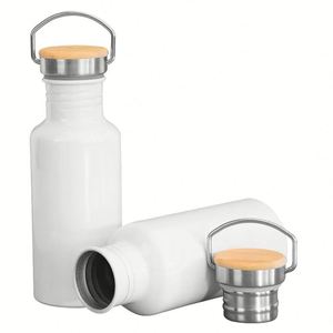 Botella de Agua Deportiva de Acero Inoxidable con Logotipo Personalizado, Multi-Capacidad, Sin Aislamiento, con Asa Metálica, Ecológica, Diseño Unisex - Product Image 2