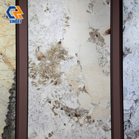 Carreaux de sol et muraux grand format en pierre frittée antibactérienne et antidérapante 900x2700mm pour intérieur, chambre, salle de bain, hôtel