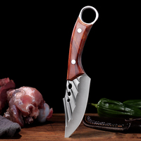 Couteaux de camping en acier inoxydable de haute qualité, portables, pour steak, viande, désossage