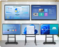 Tableau interactif intelligent pour salle de classe 75-110 pouces, écran tactile interactif, résolution 4K, mur vidéo, enseignement scolaire, centre commercial en libre-service