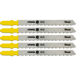 Hojas de sierra Vorel HCS para cortar madera, paquete de 5 - Product Image 1