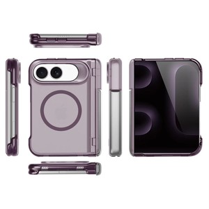 เคสโทรศัพท์ใสแม่เหล็กกันกระแทกพร้อมที่ยึดกล้องโลหะสำหรับ iPhone 18 Fold ขายดี - Product Image 2