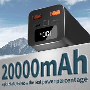 Banco de Energía Portátil con Pantalla Digital de 100W y 20000mAh, con Doble Puerto USB Tipo-C de Carga Rápida y Alta Capacidad para Laptop - Product Image 2