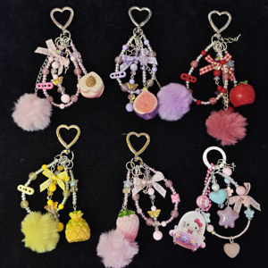 New sonny angel Beaded mobile phone lanyard custom metal keychain sonny angel clothes Custom Pants hand knit set wholesale - Product Image 6