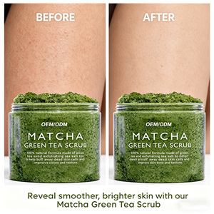 Natural Matcha <strong>Body</strong> <strong>Scrub</strong> Face <strong>Scrub</strong> Green Tea Deep Cleansing Exfoliator <strong>Scrub</strong> - Product Image 2