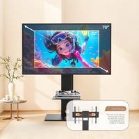 Khcoohoo ODM/OEM Stand TV Lantai Baja Dua Lapis untuk TV 32-70" Bersertifikasi CE Maks Vesa 600x400 Cina