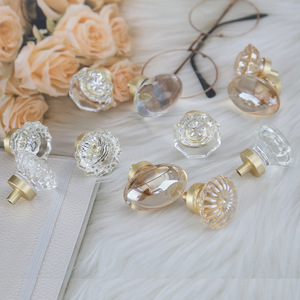 찬장 서랍 손잡이 캐비닛 당겨 부엌 문 손잡이 옷장 손잡이 스타일 다이아몬드 크리스탈 럭셔리 유럽 현대 확인 세부 사항 - Product Image 2