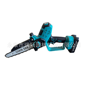 Mini motosierra de 8 pulgadas con motor sin escobillas a batería para cortar árboles, trabajar la madera y uso en jardinería - Product Image 1