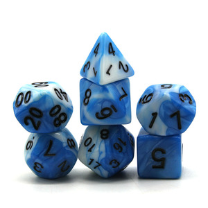 Juego de dados de Colores acrílicos personalizados D & D - Product Image 1