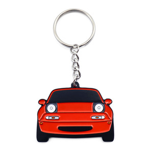 Creative Metal <b>Cartoon</b> Car Simulation Pendant Key <b>Ring</b> Lanyard-Waterproof Customizable Zinc Alloy Car Accessory - Product Image 1