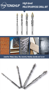 Độ cứng cao sắc nét cắt cạnh với tungsten carbide Mẹo đa năng khoan <span class=keywords><strong>bit</strong></span> để cắt kim loại thủy tinh gạch gỗ và đá cẩm thạch - Product Image 6