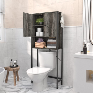 Customized Wooden Storage Cabinet for Living Room Bathroom Toilet Washing Machine Tools <strong>Standing</strong> Type Rack Storage <strong>Shelves</strong> <strong>Units</strong> - Product Image 4