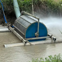 Écran adapté aux poissons 12 pouces pour l'irrigation Écran autonettoyant rotatif à eau Extraction d'eau de vie agricole