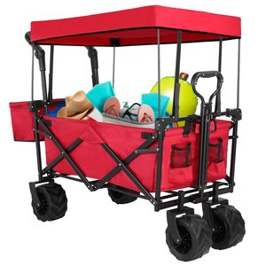 Mini Camping Trolley Folding <strong>Wagon</strong> <strong>Beach</strong> Cart Foldable Outdoor Utility <strong>Wagon</strong> Foldable Cart <strong>Wagon</strong> - Product Image 1