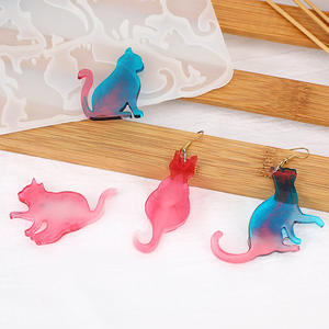 6 أنواع من الأقراط المعلقات قوالب سيليكون عيد الميلاد الجرو الدببة عجلات فيريس مفاتيح الرسم المعلقات قوالب سيليكون - Product Image 4