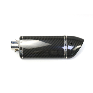 Sistema di Scarico Completo per Moto in Fibra di Carbonio, Marmitta Universale per Moto da Strada e Sportive da 38-51mm, 600cc, <span class=keywords><strong>Bws</strong></span> 125 - Product Image 3