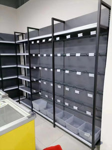 Kimham <b>Hot</b> <b>Wheels</b> Double-Sided Heavy Duty Supermarket <b>Display</b> Rack with 5 Shelves Epoxy Powder Coated Metallic Material - Product Image 6